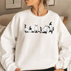 Women's Cat Halloween Crew-Neck Sweatshirt