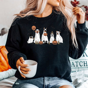 Women's Dog Halloween Crew-Neck Sweatshirt